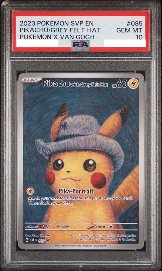 PSA10 Pikachu with Grey Felt Hat 085 Pokemon Promo